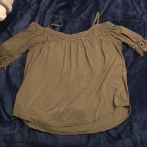 A nice strap but off the shoulder shirt